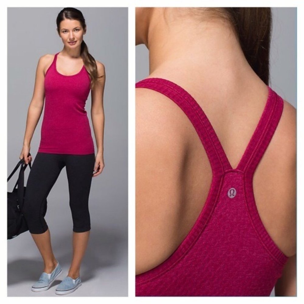 Lululemon Ebb To Street Tank - Berry